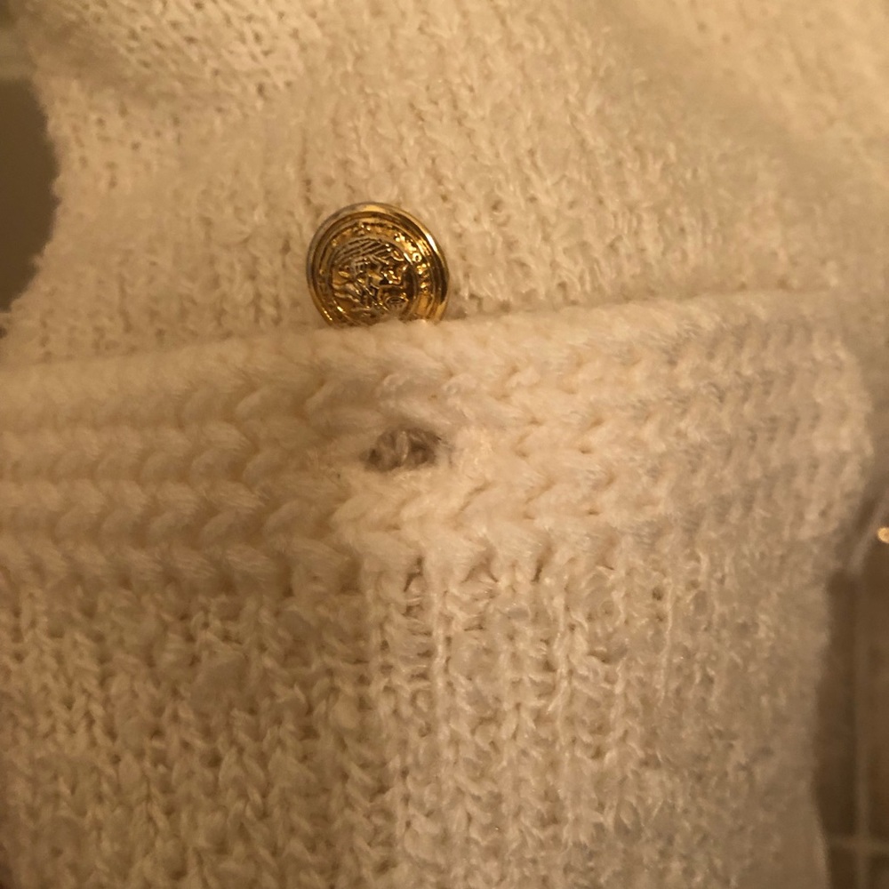 Cream Button-Up Cardigan - Picture 4 of 6